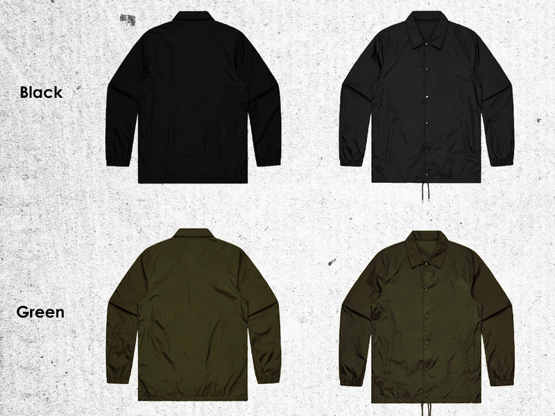 Mockup coach jacket psd