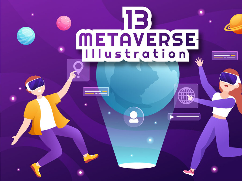 13 Metaverse Digital Virtual Reality Illustration by ~ EpicPxls
