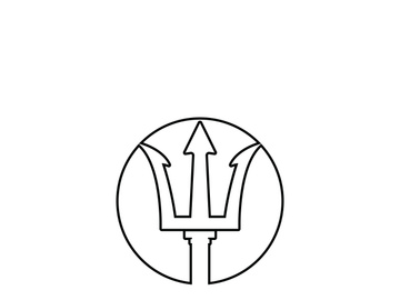 Trident Logo Template vector icon illustration