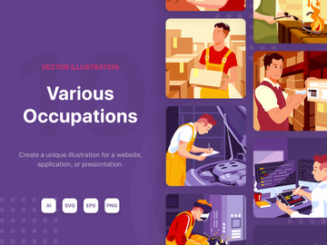 M106_Various Occupation Illustration