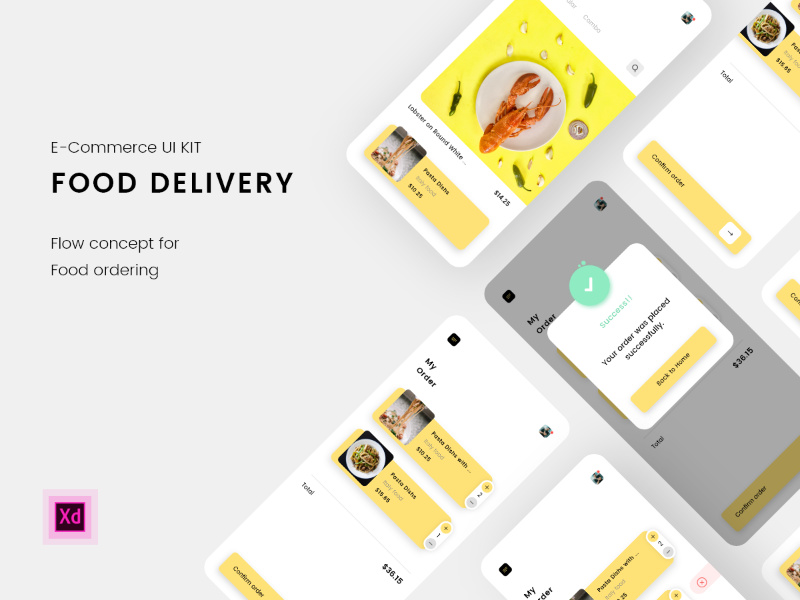 Food Deliver flow concept by TuyenHT ~ EpicPxls