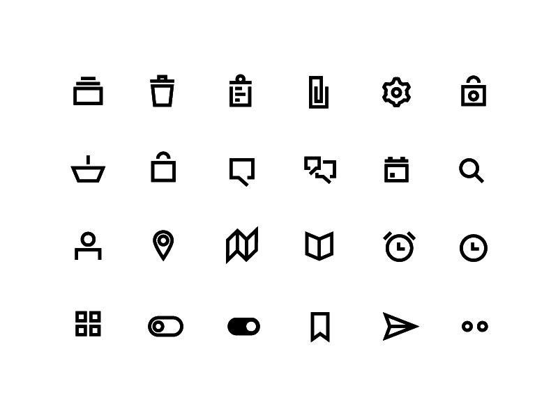 最低限度的线条图标(Minima Line Icons)插图