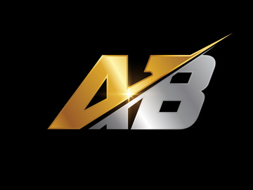 Initial Letter A B Logo Design Vector Template. Graphic Alphabet Symbol For Corporate Business Identity