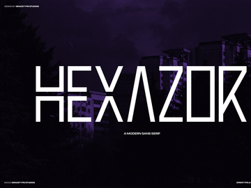Hexazor | Modern Sans Serif