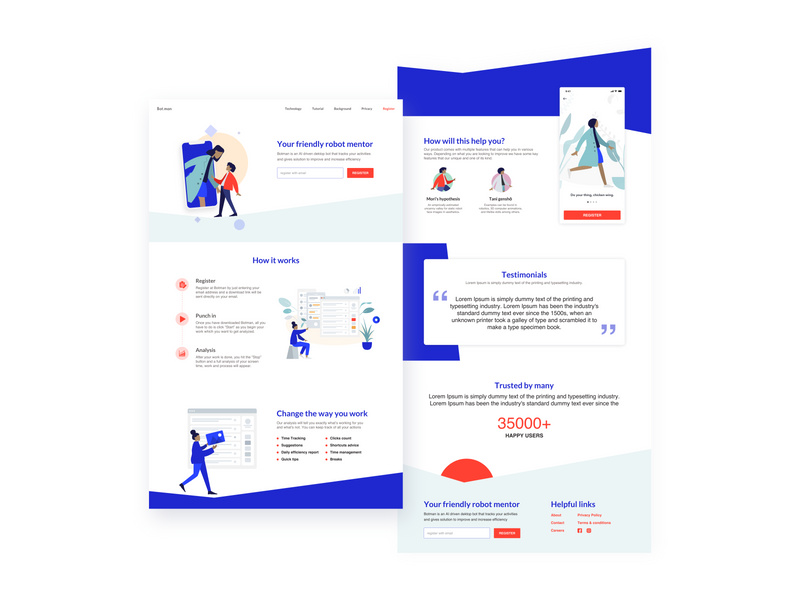 Landing page for a desktop app by Riya ~ EpicPxls