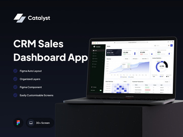 Catalyst - CRM Sales Dashboard App UI Kit