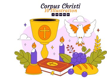 10 Corpus Christi Religious Illustration