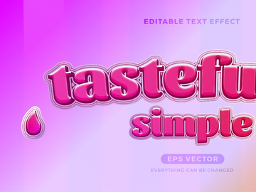 Onion Tears editable text effect style in natural red color ideal for banner, signage, and graphic promo