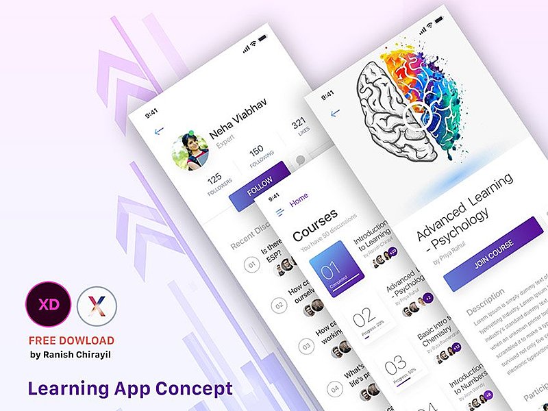 Learning App Design by Ranish Chirayil ~ EpicPxls