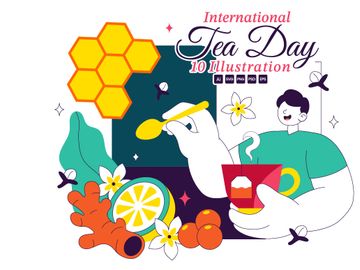 10 International Tea Day Illustration