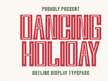 Dancing Holiday - Outline Display