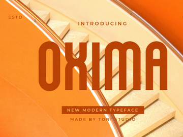 OXIMA || modern typeface