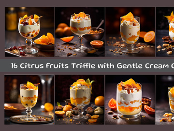 Citrus Fruits Triffle with Gentle Cream Cheese