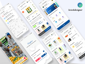 Online Grocery Shop Mobile App UI Kit