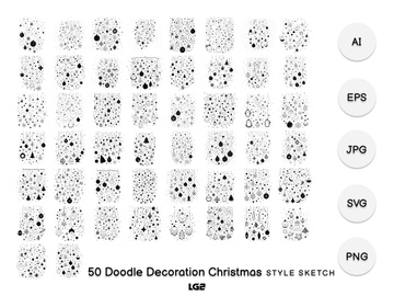 Doodle Decoration Christmas Element