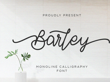 Barley - Monoline Calligraphy