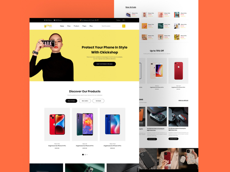 Ecommerce website design templates by UX Lab ~ EpicPxls