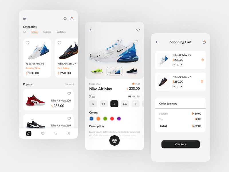 Ui Design Is There A Nike Store App Figma Resources EpicPxls