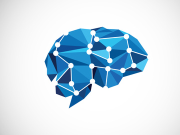 Modern and simple logo design for a brain, Brain logo icon sign symbol.