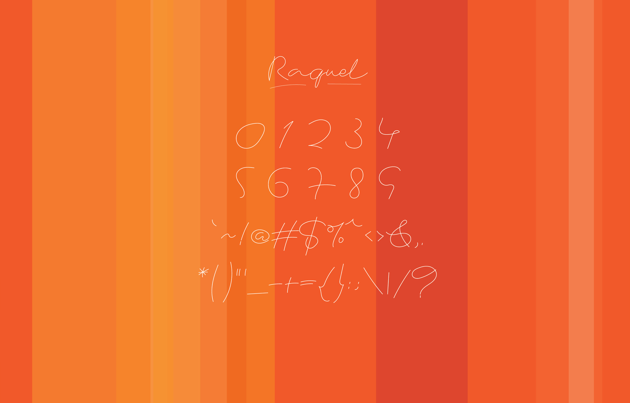 Raquel Handwritten Font