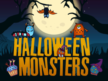 Halloween Monsters Free Vector Illustration