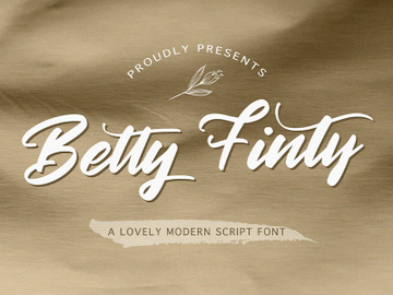 Betty Finty - Modern Script Font