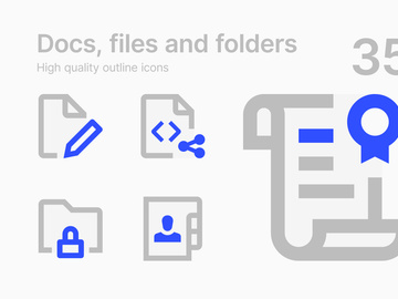Docs, Files and Folders Icons
