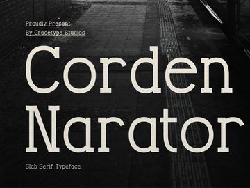 Corden Narator | Slab Serif Typeface