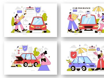 10 Car Insurance Illustration