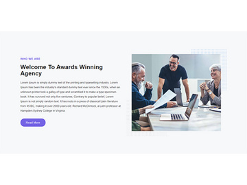About Us Page Template Design