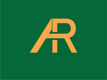 AR logo design in Adobe illustrator