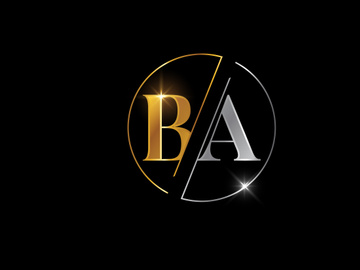 Initial Letter B A Logo Design Vector. Graphic Alphabet Symbol For Corporate Business Identity
