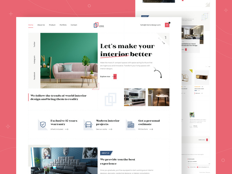 Interior Design Agency Website by CMARIX Infotech ~ EpicPxls