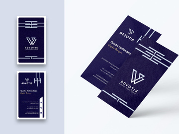 Designer Business Card Template-Vertical