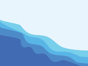 Wave blue water wallpaper background vector