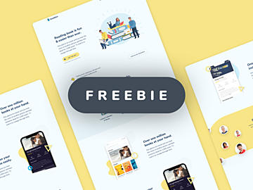 Free App Landing Page – Booklov