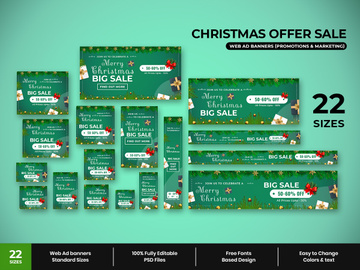 Christmas Sale Web Ad Banners