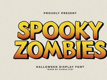 Spooky Zombies - Halloween Display Font
