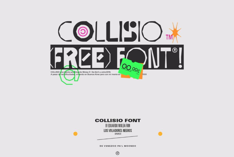 Collisio (免费) Font®!(Collisio (FREE) Font®!)插图