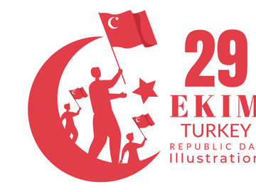 14 Republic Day Turkey Illustration