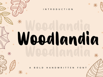 Woodlandia - Handwritten Font