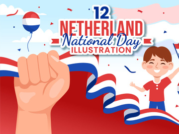 12 Netherland National Day Illustration