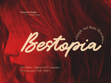 NCL BESTOPIA - Simple Monoline Font