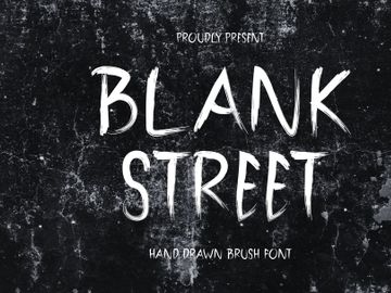 Blank Street - Hand Drawn Brush Font