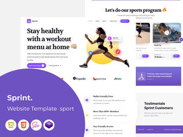 Sprint - Website Template  sport