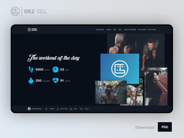 Workout of the Day | Daily UI challenge - 062/100