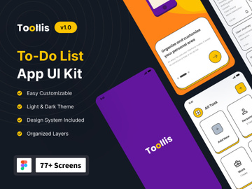 Toollis - To - Do List App UI Kit