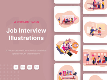 M88_Job Interview Illustrations