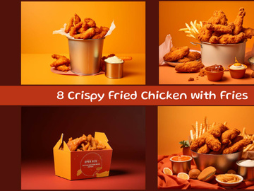 Crispy Fried Chicken with Fries