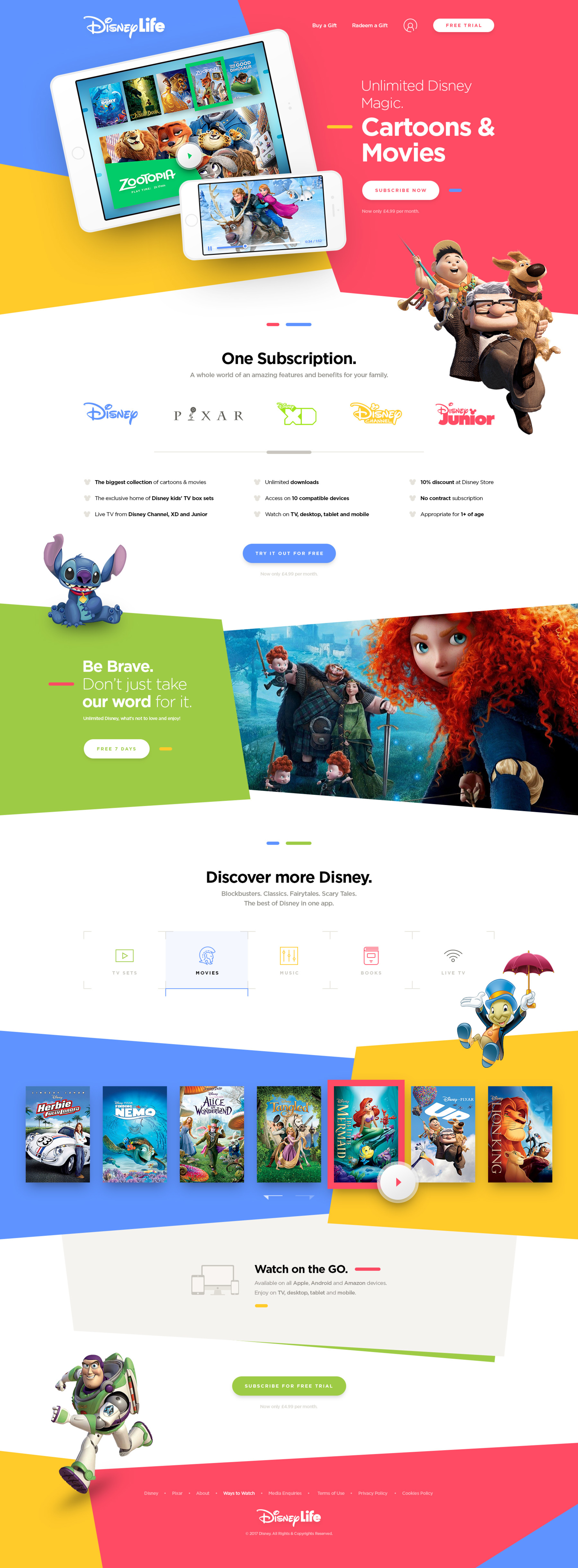 Disney Life - Free PSD